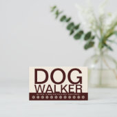 carte de fidélité client DOG WALKER bold (Debout devant)
