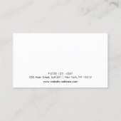 Carte de fidélité client Gold Heart 10 Punch Salon (Dos)