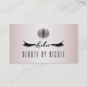 Carte de fidélité client Gold Pink Eyelashes rose (Devant)