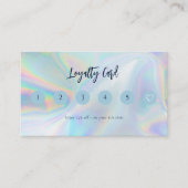 Carte De Fidélité Client Holographique d'entreprise moderne (Devant)