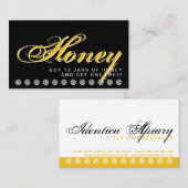 carte de fidélité client HONEY (Devant / Derrière)