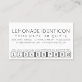 carte de fidélité client LIMONADE (Dos)