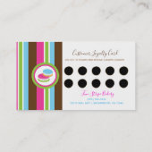 Carte de fidélité client Macarons de la Boulangeri (Dos)