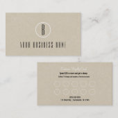 Carte de Fidélité Client Minimal Brun Kraft Rustiq (Devant / Derrière)