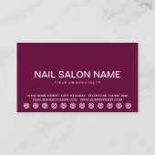 carte de fidélité client NAILS en gras (Dos)