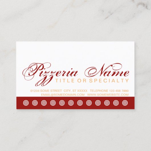 carte de fidélité client PIZZA script (Dos)