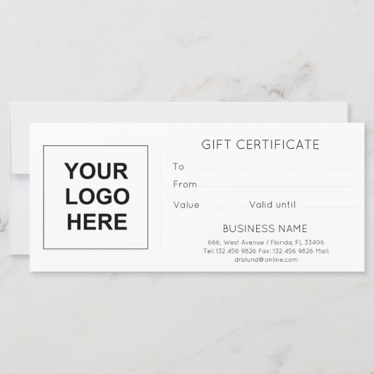 Carte de fidélité client pour entreprise de certif (Dos)