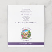 Carte de fidélité client pour promeneur de chiens (Extérieur déplié)