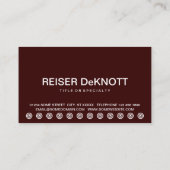 carte de fidélité client PRETZELS en gras (Dos)