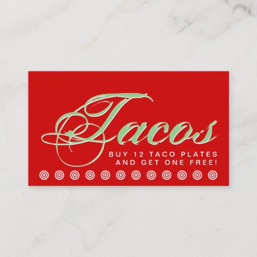 carte de fidélité client TACOS script (Devant)