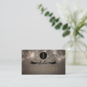 Carte de fidélité client Taupe Sparkle Chic Eyelas (Debout devant)