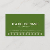 carte de fidélité client TEA HOUSE bold (Dos)