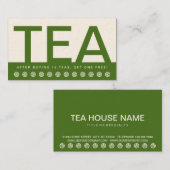 carte de fidélité client TEA HOUSE bold (Devant / Derrière)