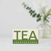 carte de fidélité client TEA HOUSE bold (Debout devant)