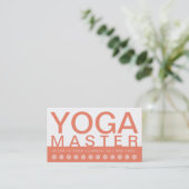 carte de fidélité client YOGA MASTER en gras (Debout devant)