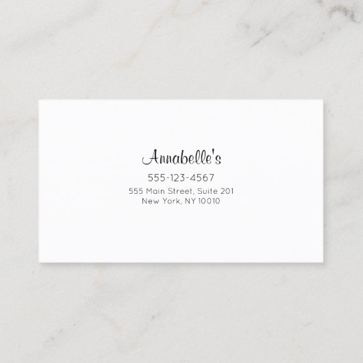 Carte De Fidélité Clou Salon Manicuriste Loyauté client 10 Punch (Dos)