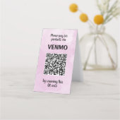 Carte De Fidélité Code QR à deux côtés personnalisable Aquarelle (Devant)