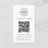 Carte De Fidélité Code QR de l'application de récompense virtuelle L (Devant)