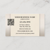 Carte De Fidélité Code QR de logo moderne Photos (Dos)