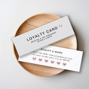 Carte De Fidélité Coeur simple et élégant