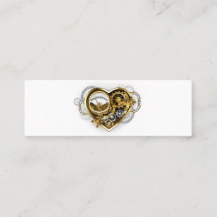 Carte De Fidélité Coeur vapeur avec un manomètre