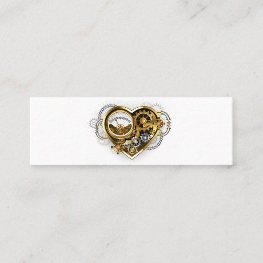 Carte De Fidélité Coeur vapeur avec un manomètre (Devant)