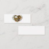 Carte De Fidélité Coeur vapeur avec un manomètre (Devant / Derrière)