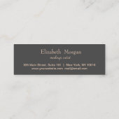 Carte De Fidélité Coeurs d'or Rose moderne, Monnaie Feuille verte (Dos)