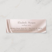 Carte De Fidélité Coeurs d'or Rose professionnel moderne, (Dos)