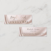 Carte De Fidélité Coeurs d'or Rose professionnel moderne, (Devant / Derrière)