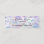 Carte De Fidélité Coeurs professionnels assez élégants Holographique (Dos)