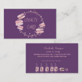 Carte de fidélité Coeurs Professionnels Élégants (Devant / Derrière)