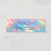 Carte De Fidélité Coeurs professionnels Iridescente Opal Holographie (Dos)