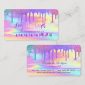 Carte De Fidélité Coeurs Rainbow Parties scintillant Drives Holograp (Devant / Derrière)