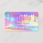 Carte De Fidélité Coeurs Rainbow Parties scintillant Drives Holograp (Dos)