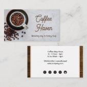 Carte De Fidélité Coffee Beans in Mug  (Devant / Derrière)