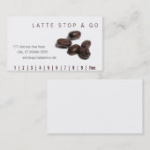 Carte De Fidélité Coffee Beans Stop & Go Drive-Thru (Devant / Derrière)