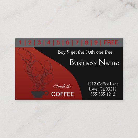 Carte De Fidélité Coffee Punards (Devant)