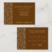 Carte De Fidélité Coffee Shoppe Business et Punch Cards (Devant / Derrière)