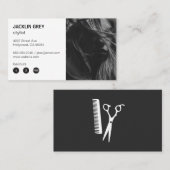 Carte De Fidélité Coiffeuse | Moderne (Devant / Derrière)