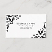 Carte De Fidélité Coin motif Bulldog français (Dos)