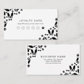 Carte De Fidélité Coin motif Bulldog français (Devant / Derrière)