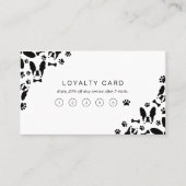 Carte De Fidélité Coin motif Bulldog français (Devant)