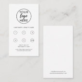 Carte De Fidélité Company Logo Custom (Devant / Derrière)