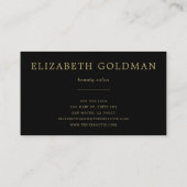 Carte De Fidélité Conception de cercle d'or de Faux (Dos)