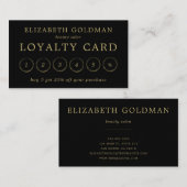 Carte De Fidélité Conception de cercle d'or de Faux (Devant / Derrière)