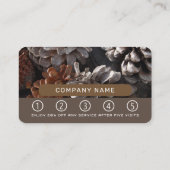 Carte De Fidélité Cônes de pin, Conifer (Dos)