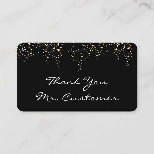 Carte De Fidélité Confetti / Merci (Devant)