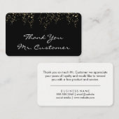 Carte De Fidélité Confetti / Merci (Devant / Derrière)