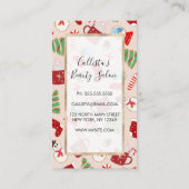 Carte De Fidélité Cookie Illustration Pattern (Dos)